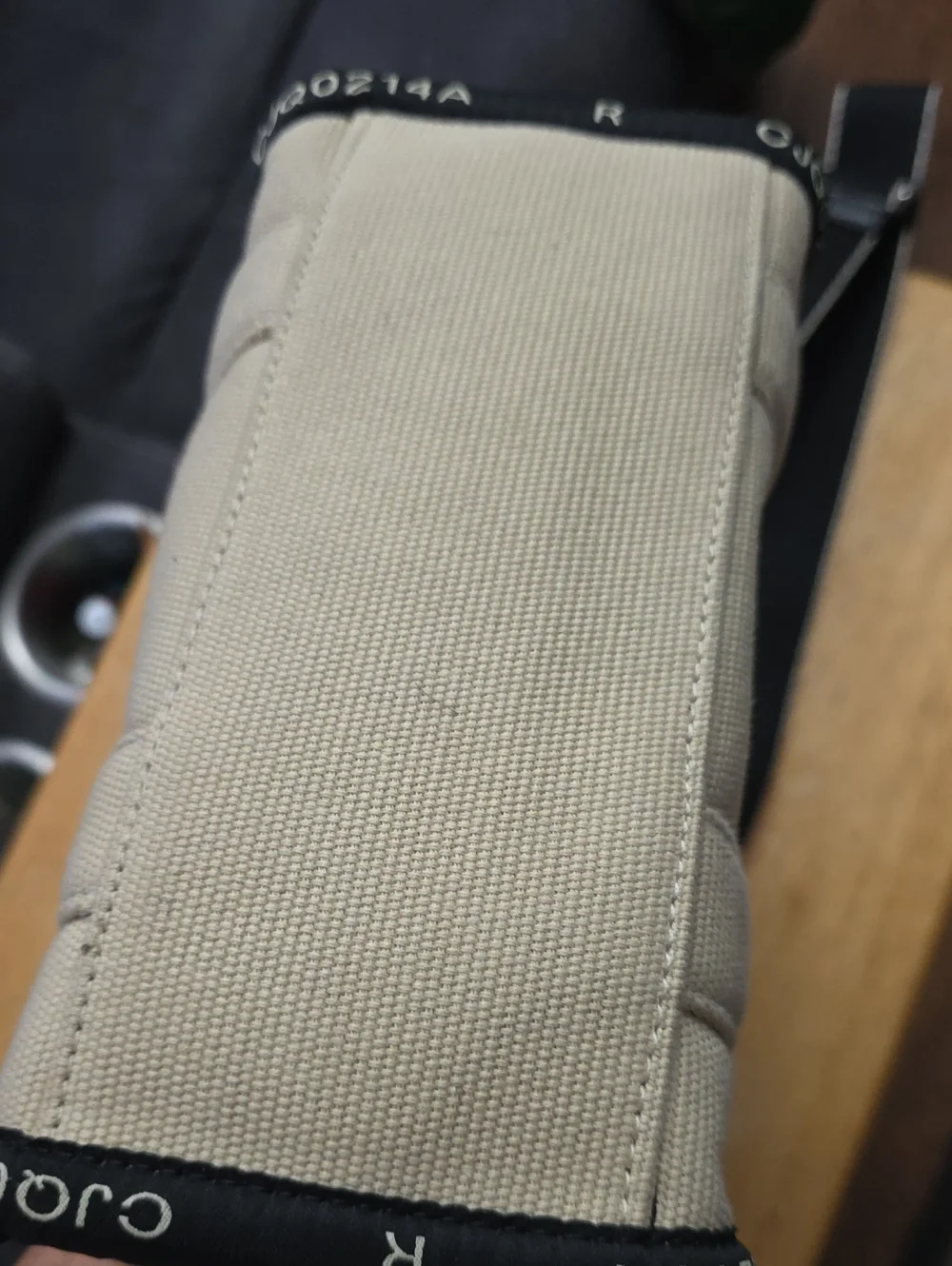 Marc Jacobs Beige Canvas Tote Bag with Black Trim